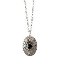 Filigree Crystal Photo Locket