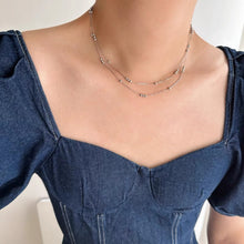 Beaded Double-Layer Necklace