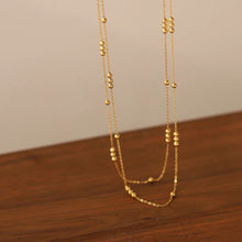 Beaded Double-Layer Necklace