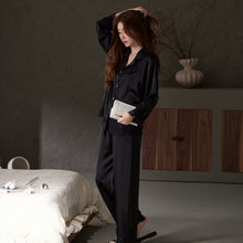 Lace-Trim Satin Pajama Set