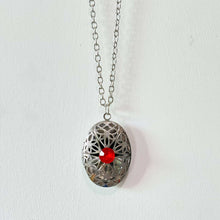 Filigree Crystal Photo Locket