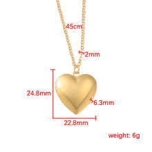Heart Photo Locket Necklace