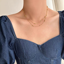 Beaded Double-Layer Necklace