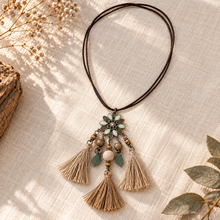 Flower & Tassel Necklace