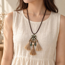 Flower & Tassel Necklace