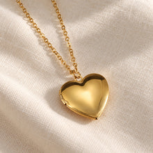 Heart Photo Locket Necklace