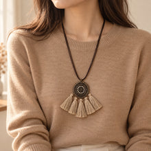 Medallion Tassel Necklace